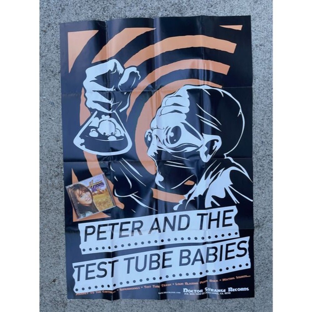 Rare Promo Poster featuring Peter And The Test Tube Babies 1996 HUGE 26 x 38